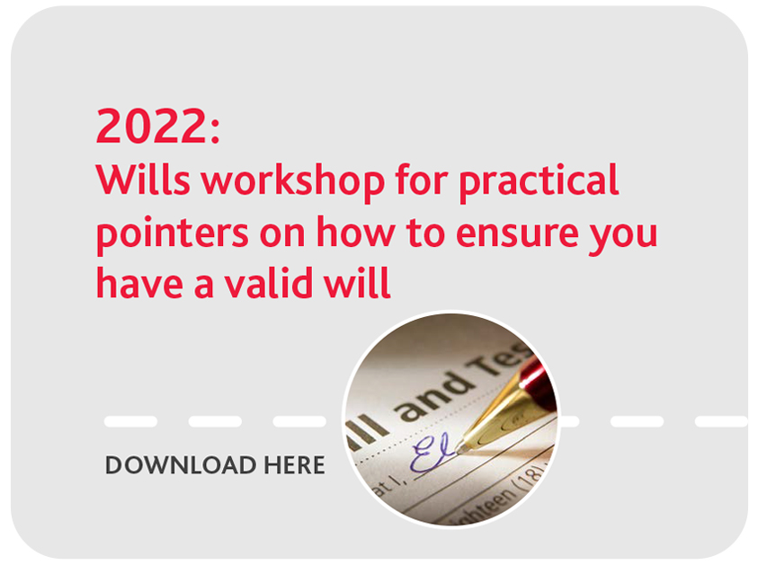 Wills Workshop for Practical Pointers
